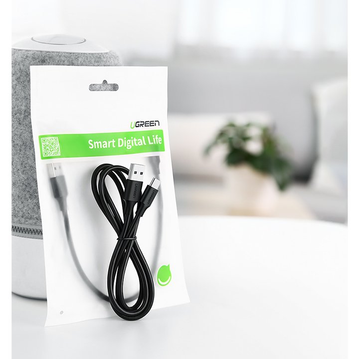 iTok webáruház - Ugreen Ugreen US287 60118 USB-A–USB-C kábel, 3 A, 2 m (fekete) 2 Ugreen US287 60118 USB-A / USB-C 3A cable 2m (fekete)
