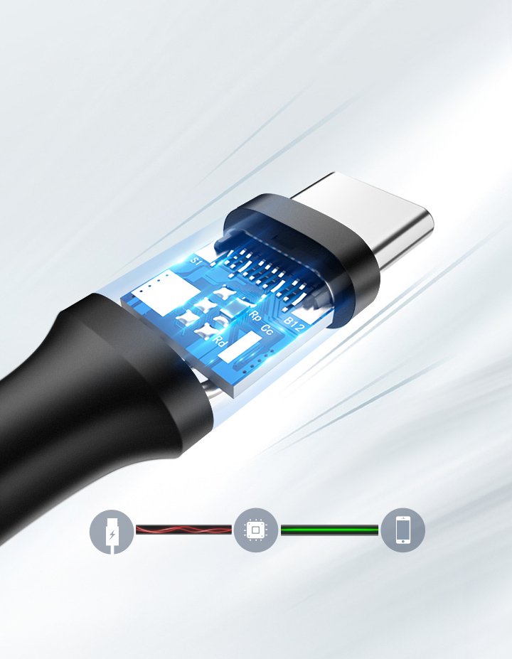 iTok webáruház - Ugreen Ugreen US287 60118 USB-A–USB-C kábel, 3 A, 2 m (fekete) 7 Ugreen US287 60118 USB-A / USB-C 3A cable 2m (fekete)