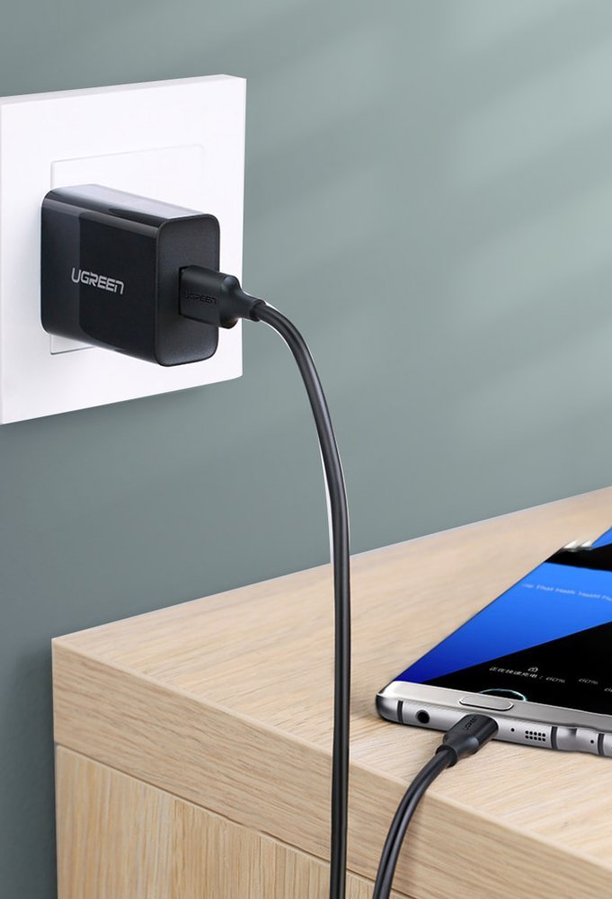 iTok webáruház - Ugreen Ugreen US184 20882 USB-A 3.0–USB-C kábel, 1 m (fekete) 3 Ugreen US184 20882 USB-A 3.0 / USB-C 3A cable 1m (fekete)