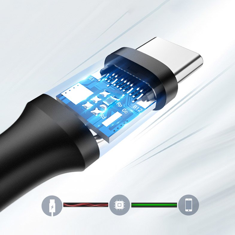 iTok webáruház - Ugreen Ugreen US184 20882 USB-A 3.0–USB-C kábel, 1 m (fekete) 5 Ugreen US184 20882 USB-A 3.0 / USB-C 3A cable 1m (fekete)