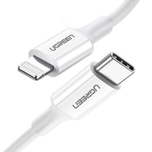 Ugreen US171 USB-C–Lightning MFi PD kábel 1 m (fehér)
