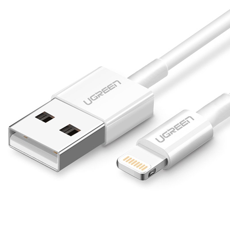 iTok webáruház - Ugreen Ugreen US155 20728 USB-A–Lightning MFi kábel, 1 m (fehér) 2 Ugreen US155 20728 USB-A / Lightning MFi 2.4A cable 1m (fehér)