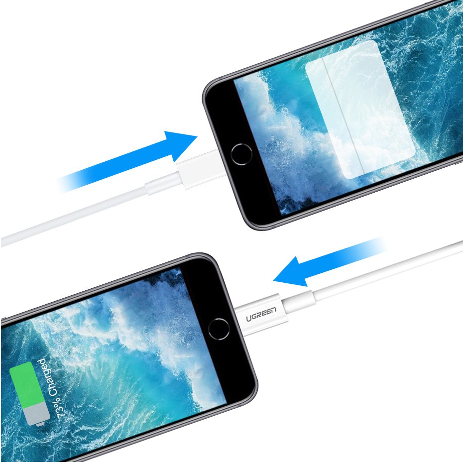 iTok webáruház - Ugreen Ugreen US155 20728 USB-A–Lightning MFi kábel, 1 m (fehér) 6 Ugreen US155 20728 USB-A / Lightning MFi 2.4A cable 1m (fehér)