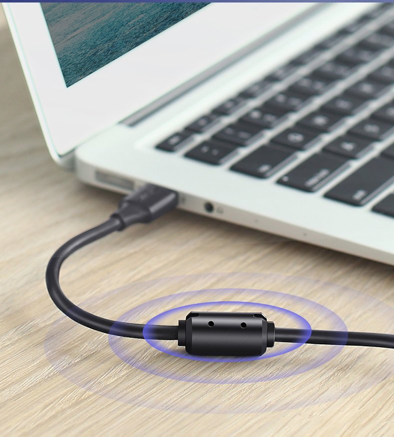 iTok webáruház - Ugreen Ugreen USB-A–USB-B nyomtatókábel, USB 2.0, 1,5 m, fekete (US135 10350) 6 Ugreen USB Type B printer cable (male) - USB 2.0 (male) 480 Mbps 1.5 m black (US135 10350)