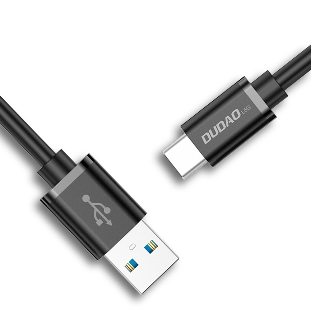 iTok webáruház - Dudao Dudao L5G USB-A–USB Type-C kábel, 1 m (fekete) 1 Dudao cable USB cable (fekete)