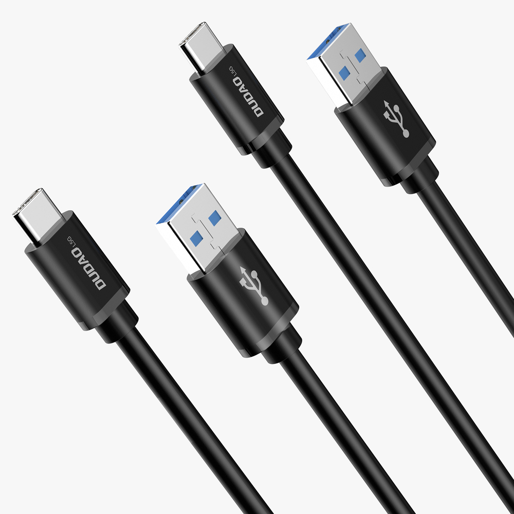 iTok webáruház - Dudao Dudao L5G USB-A–USB Type-C kábel, 1 m (fekete) 2 Dudao cable USB cable (fekete)