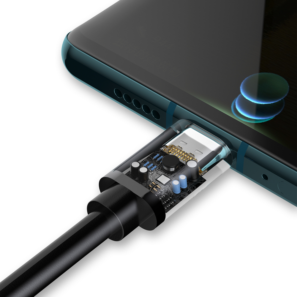 iTok webáruház - Dudao Dudao L5G USB-A–USB Type-C kábel, 1 m (fekete) 8 Dudao cable USB cable (fekete)