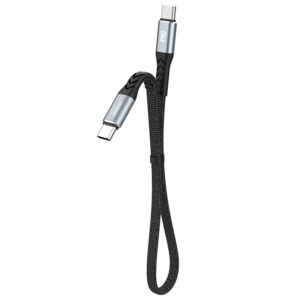 Dudao L10C USB-C–USB-C PD kábel 100 W, 5 A, 0,23 m (fekete)