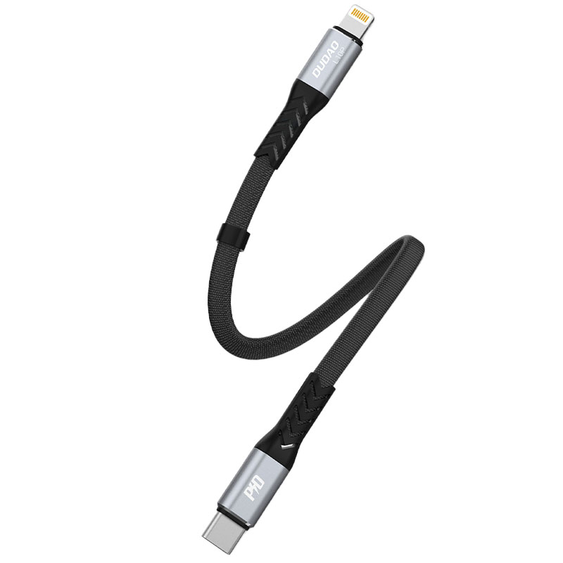 iTok webáruház - Dudao Dudao L10P USB-C–Lightning PD 20 W kábel, 0,23 m (fekete) 2 Dudao L10P Lightning - USB-C PD 20W cable 0.23m (fekete)