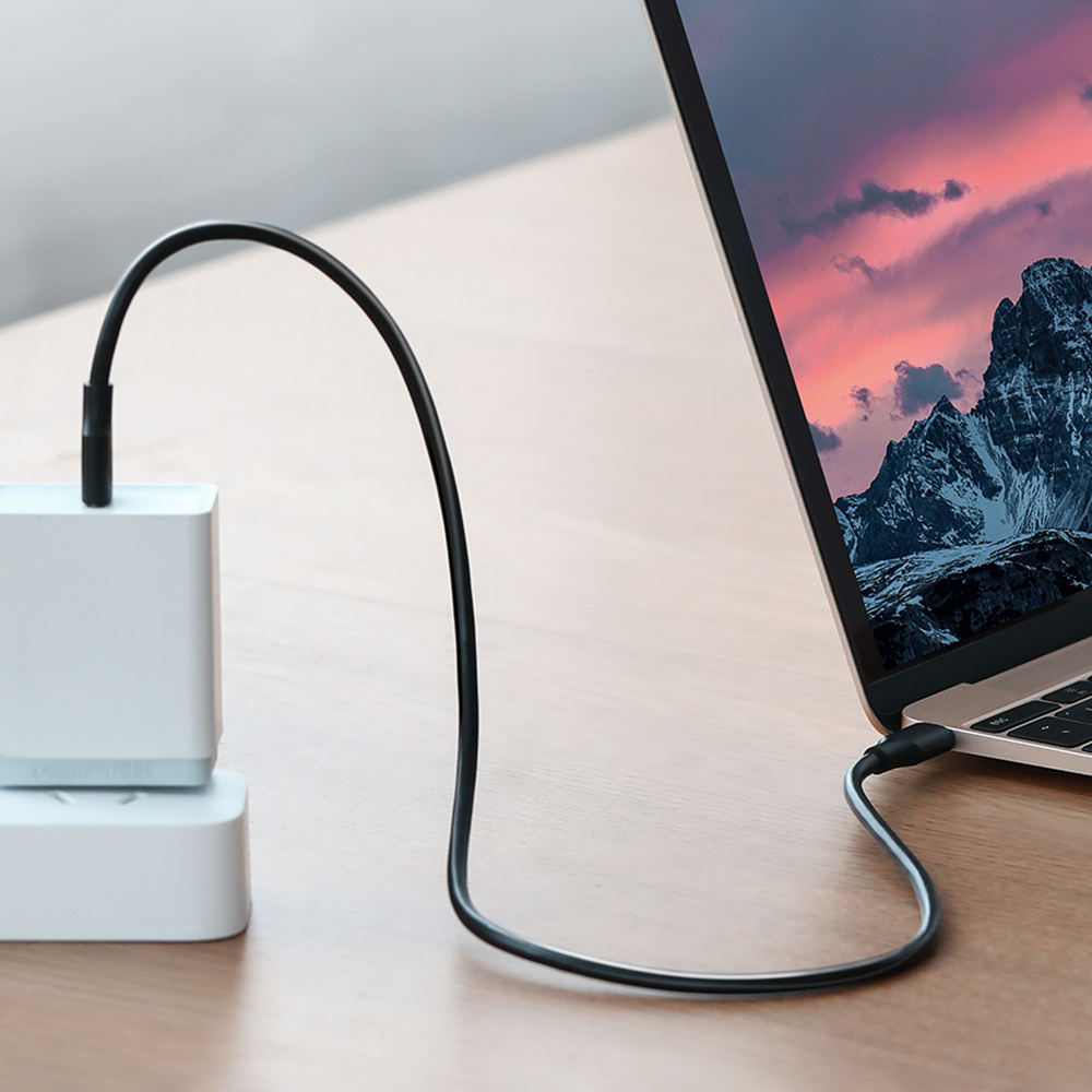 iTok webáruház - Ugreen Ugreen US286 USB-C–USB-C PD QC 3A kábel, 2 m (fekete) 5 Ugreen US286 USB-C - USB-C PD QC 3A 480Mb/s 2m Cable (fekete)