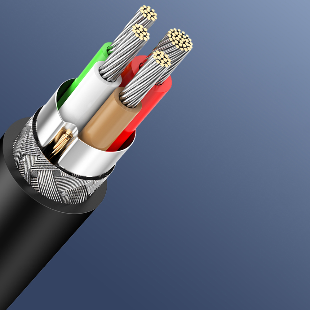 iTok webáruház - Ugreen Ugreen US286 USB-C–USB-C PD QC 3A kábel, 2 m (fekete) 7 Ugreen US286 USB-C - USB-C PD QC 3A 480Mb/s 2m Cable (fekete)