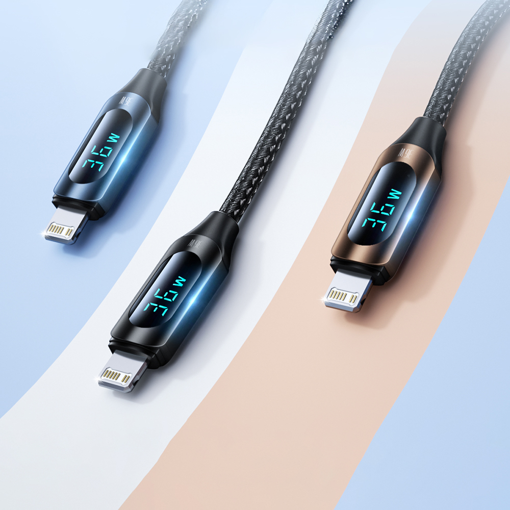 iTok webáruház - Wozinsky Wozinsky WUCLC1 USB-C–Lightning kábel, 36 W, 1 m (fekete) 5 Wozinsky WUCLC1 Lightning - USB-C cable 36W 480Mb/s 1m (fekete)