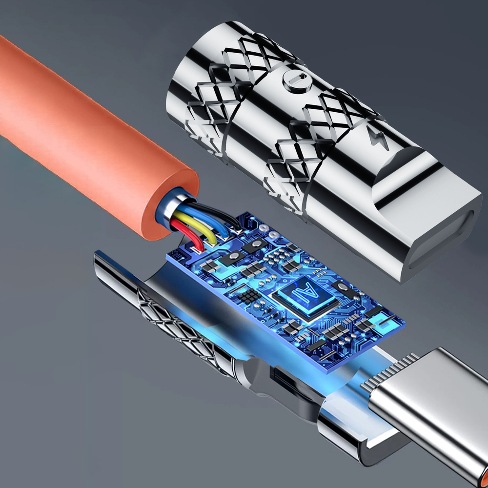 iTok webáruház - Dudao Dudao L24AL USB-A–Lightning kábel, 180°-ban forgatható, 30 W, 1 m (narancssárga) 6 Dudao L24AL USB-A - Lightning angled cable with 180° rotation 30W 1m (narancssárga)