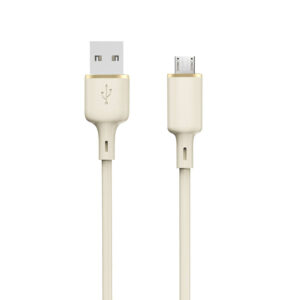 Dudao L7SM USB-A–Micro USB kábel, 5 A, 1 m (bézs)