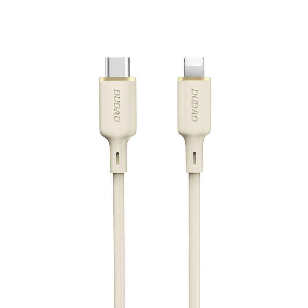 iTok webáruház - Dudao Dudao L7SCL USB-C–Lightning kábel 30 W, 1 m (bézs) 1 Dudao L7SCL USB-C - Lightning cable 30W 1m (bézs)