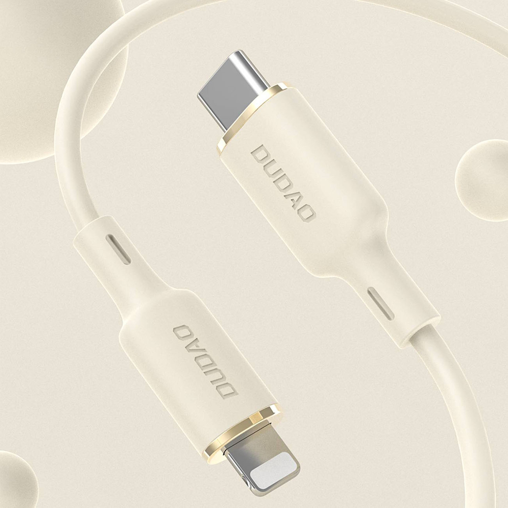 iTok webáruház - Dudao Dudao L7SCL USB-C–Lightning kábel 30 W, 1 m (bézs) 2 Dudao L7SCL USB-C - Lightning cable 30W 1m (bézs)