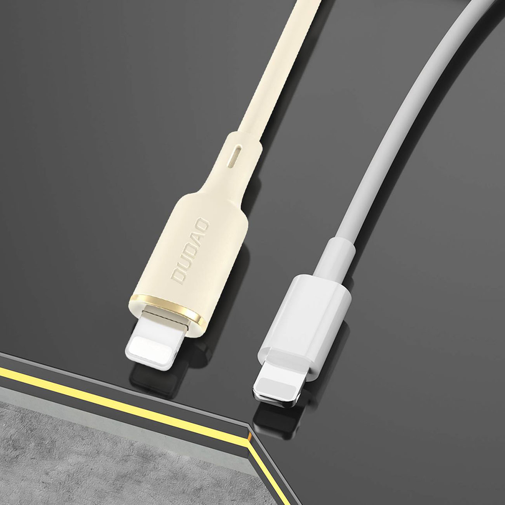 iTok webáruház - Dudao Dudao L7SCL USB-C–Lightning kábel 30 W, 1 m (bézs) 7 Dudao L7SCL USB-C - Lightning cable 30W 1m (bézs)