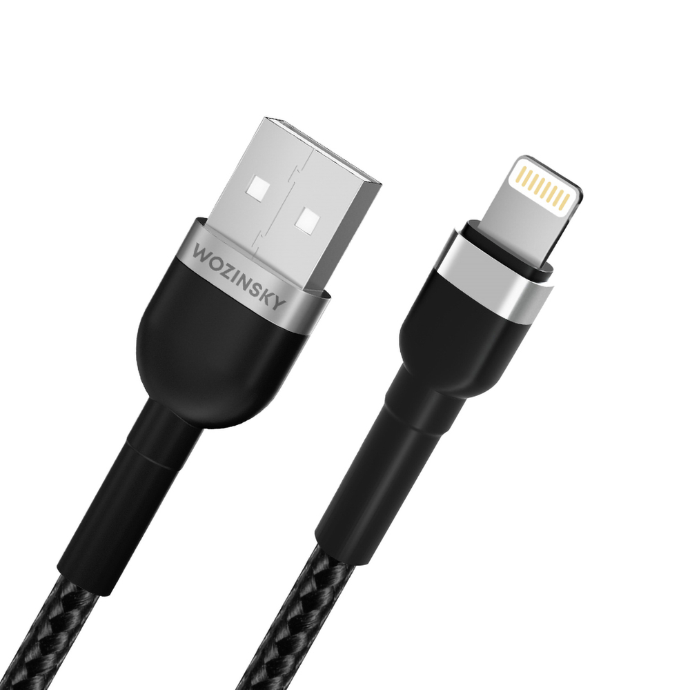 iTok webáruház - Wozinsky Wozinsky WNBAL1 USB-A–Lightning kábel, 2,4 A, 1 m (fekete) 3 Wozinsky WNBAL1 USB-A / Lightning 2.4A cable 1 m (fekete)