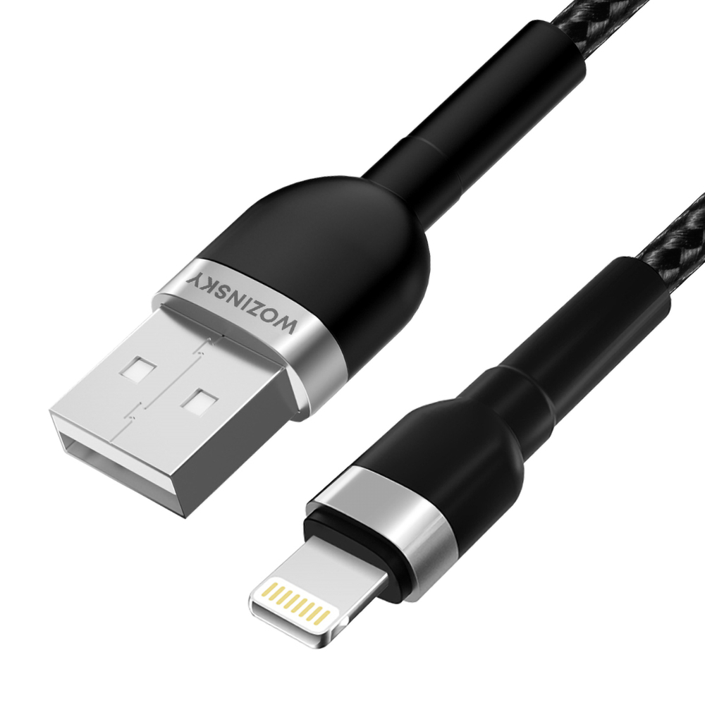 iTok webáruház - Wozinsky Wozinsky WNBAL1 USB-A–Lightning kábel, 2,4 A, 1 m (fekete) 4 Wozinsky WNBAL1 USB-A / Lightning 2.4A cable 1 m (fekete)