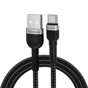 Wozinsky WNBAC1 USB-A / USB-C 2,4 A kábel, 1 m (fekete)