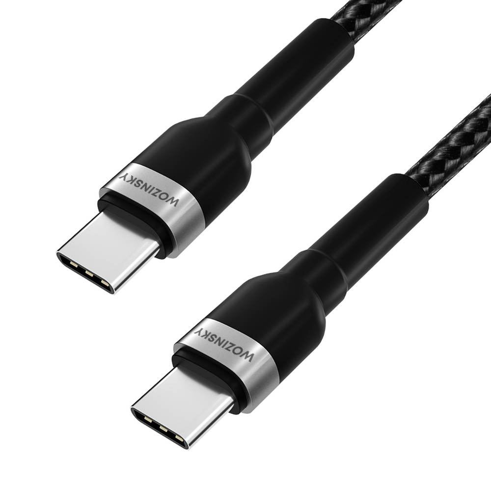 iTok webáruház - Wozinsky Wozinsky WNBCC2 USB-C–USB-C PD 65 W kábel, 2 m (fekete) 3 Wozinsky WNBCC2 USB-C / USB-C PD 65W cable 2 m (fekete)