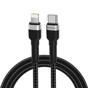 Wozinsky WNBCL2 USB-C–Lightning PD 30 W kábel, 2 m (fekete)