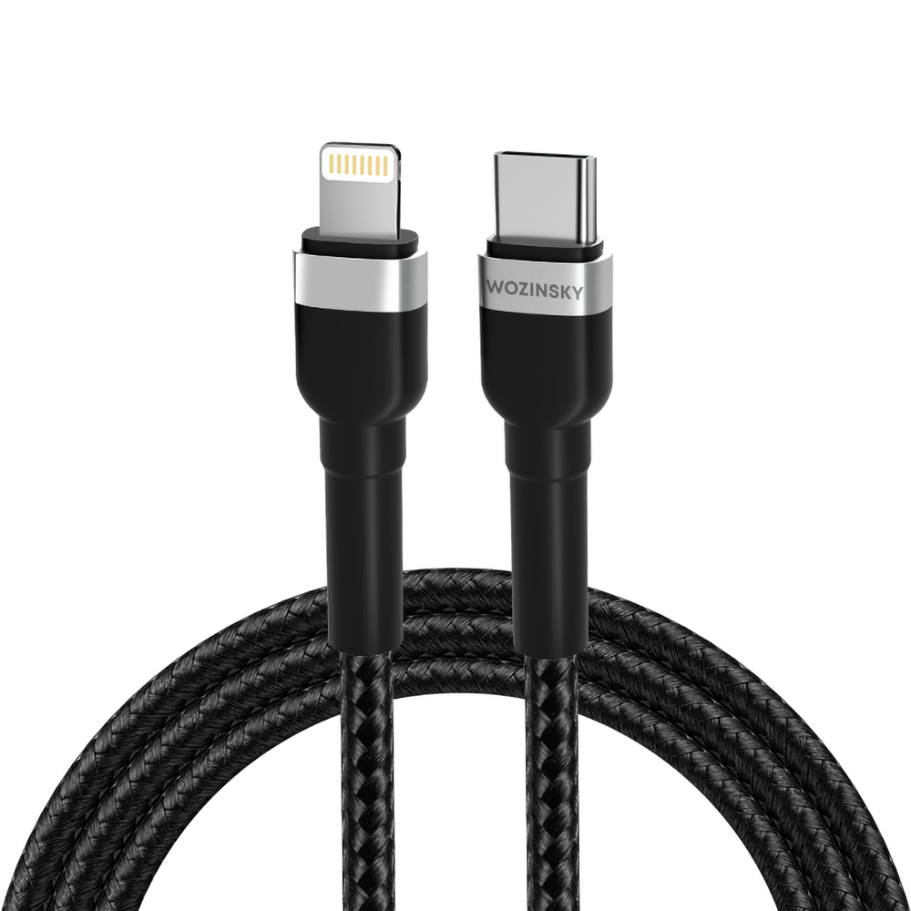 iTok webáruház - Wozinsky Wozinsky WNBCL2 USB-C–Lightning PD 30 W kábel, 2 m (fekete) 1 Wozinsky WNBCL2 Lightning / USB-C PD 30W cable 2 m (fekete)