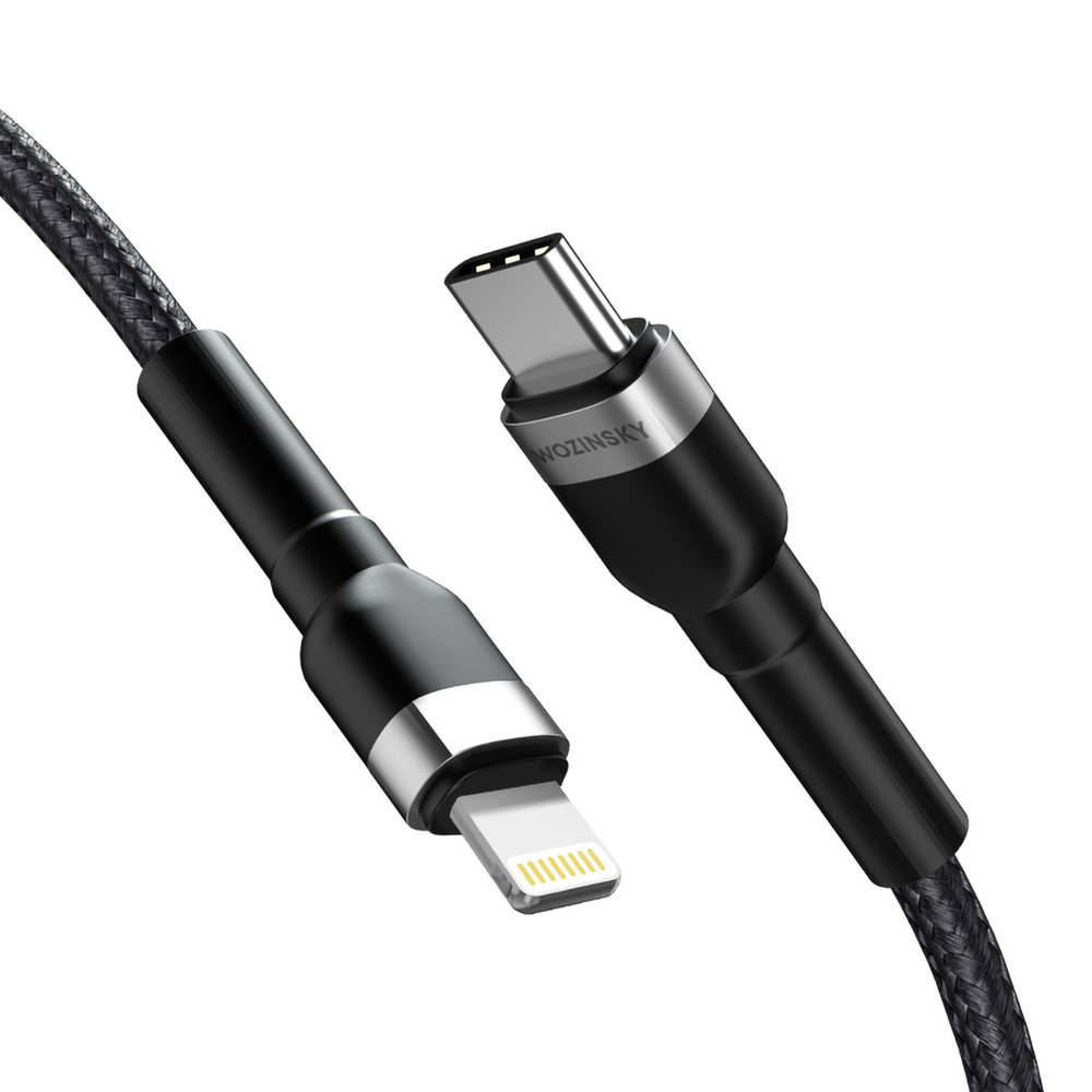 iTok webáruház - Wozinsky Wozinsky WNBCL2 USB-C–Lightning PD 30 W kábel, 2 m (fekete) 2 Wozinsky WNBCL2 Lightning / USB-C PD 30W cable 2 m (fekete)