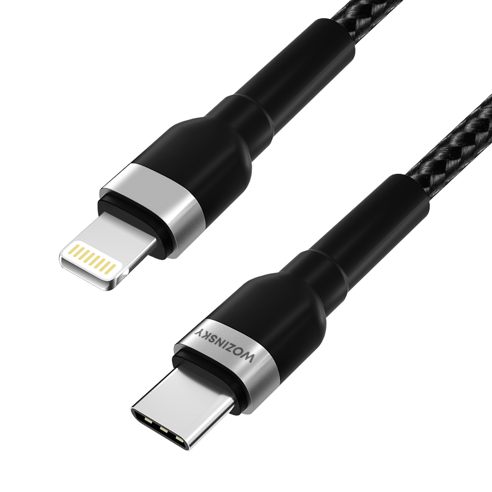 iTok webáruház - Wozinsky Wozinsky WNBCL2 USB-C–Lightning PD 30 W kábel, 2 m (fekete) 3 Wozinsky WNBCL2 Lightning / USB-C PD 30W cable 2 m (fekete)