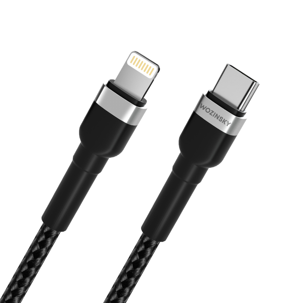 iTok webáruház - Wozinsky Wozinsky WNBCL2 USB-C–Lightning PD 30 W kábel, 2 m (fekete) 4 Wozinsky WNBCL2 Lightning / USB-C PD 30W cable 2 m (fekete)