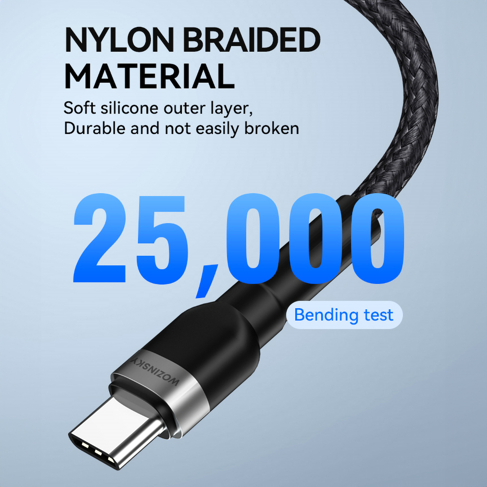 iTok webáruház - Wozinsky Wozinsky WNBCL2 USB-C–Lightning PD 30 W kábel, 2 m (fekete) 8 Wozinsky WNBCL2 Lightning / USB-C PD 30W cable 2 m (fekete)