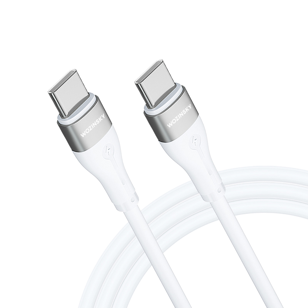 iTok webáruház - Wozinsky Wozinsky WSTCC2 USB-C–USB-C PD 65 W kábel, 2 m (fehér) 4 Wozinsky WSTCC2 USB-C / USB-C PD 65W cable 2 m (fehér)