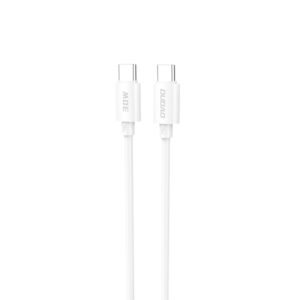 Dudao L4C USB-C–USB-C 30 W kábel, 1,2 m (fehér)