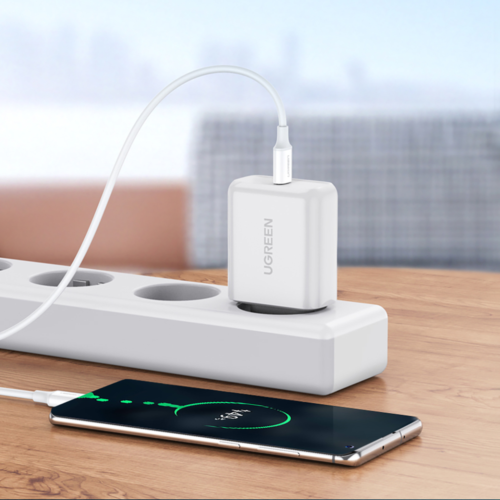 iTok webáruház - Ugreen Ugreen US264 60518 USB-C–USB-C kábel 1 m (fehér) 4 Ugreen US264 60518 USB-C / USB-C PD QC AFC Cable 1m (fehér)