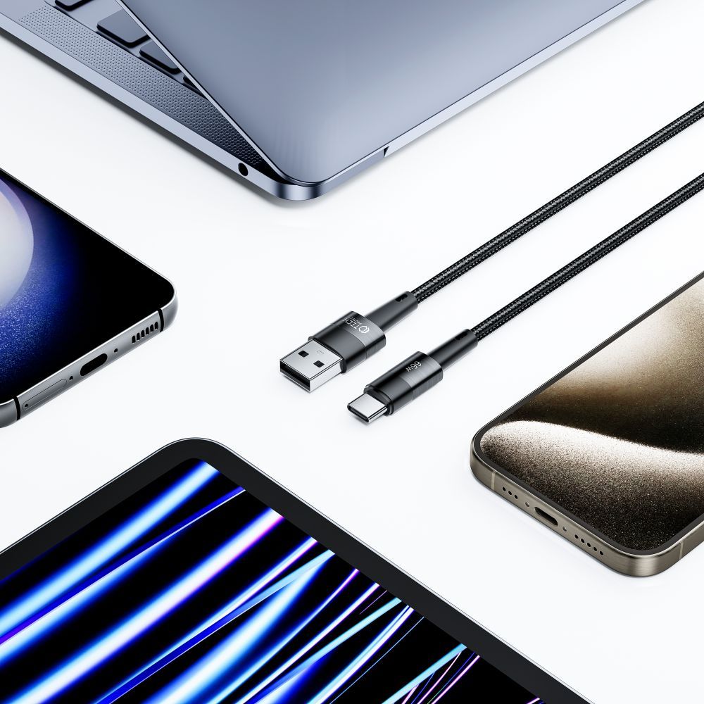 iTok webáruház - Tech-Protect Tech-Protect UltraBoost USB-C / USB-C kábel 66 W 6 A 1 m (szürke) 2 Tech-Protect UltraBoost USB-C / USB-C Cable 66W 6A 1m (szürke)