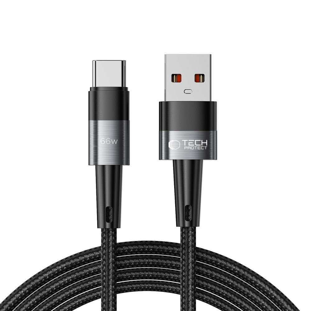 iTok webáruház - Tech-Protect Tech-Protect UltraBoost USB-C–USB-A 66 W 6 A 2 m kábel (szürke) 1 Tech-Protect UltraBoost USB-C / USB-C 66W 6A 2m Cable (szürke)
