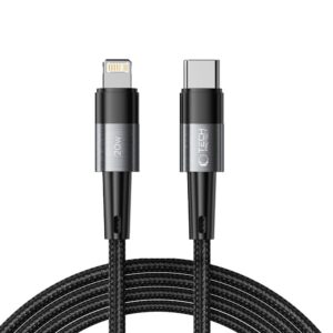 Tech-Protect UltraBoost Lightning / USB-C PD 20W 3A 2 m kábel (szürke)