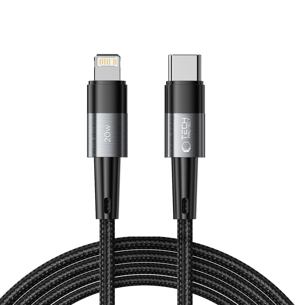 iTok webáruház - Tech-Protect Tech-Protect UltraBoost Lightning / USB-C PD 20W 3A 2 m kábel (szürke) 1 Tech-Protect UltraBoost Lightning / USB-C PD 20W 3A 2m cable (szürke)