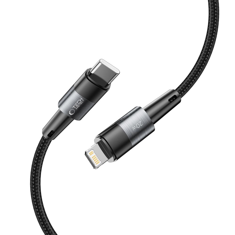 iTok webáruház - Tech-Protect Tech-Protect UltraBoost Lightning / USB-C PD 20W 3A 2 m kábel (szürke) 5 Tech-Protect UltraBoost Lightning / USB-C PD 20W 3A 2m cable (szürke)