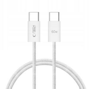 Tech-Protect UltraBoost Classic USB-C–USB-C PD kábel 60 W, 3 A, 1 m (fehér)