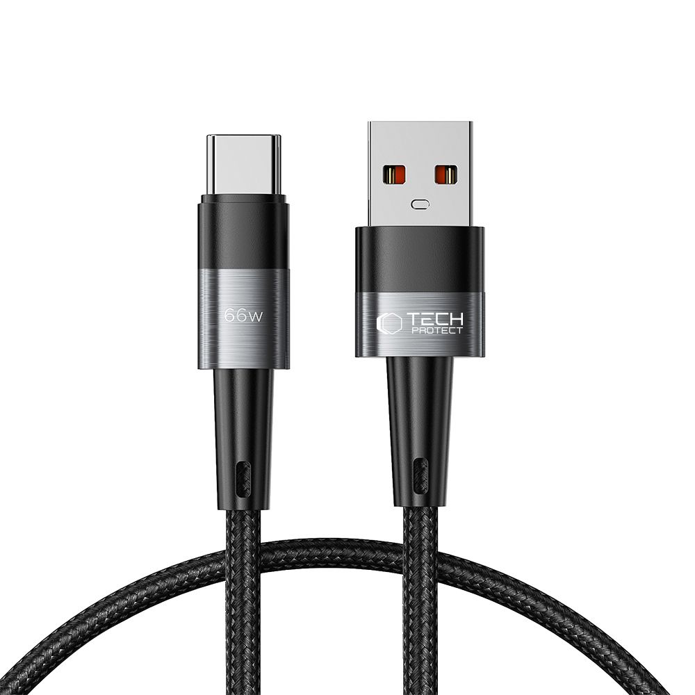 iTok webáruház - Tech-Protect Tech-Protect UltraBoost USB-C / USB-A kábel 66 W, 6 A, 0,5 m (szürke) 1 Tech-Protect UltraBoost USB-C / USB-A Cable 66W 6A 0.5m (szürke)