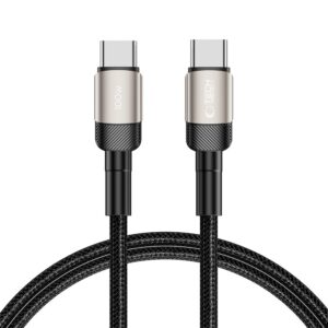 Tech-Protect UltraBoost Evo USB-C–USB-C PD kábel 100 W, 5 A, 1 m (titán)