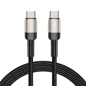 Tech-Protect UltraBoost Evo USB-C–USB-C PD kábel 100 W, 5 A, 2 m (titán)