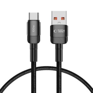 Tech-Protect UltraBoost Evo USB-C / USB-A kábel 100 W, 5 A, 0,5 m (fekete)
