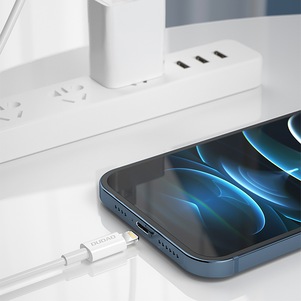 iTok webáruház - Dudao Dudao L6X USB-C–Lightning PD 20 W-os, 1 m-es kábel (fehér) 5 Dudao L6X USB-C - Lightning PD 20W 1m Cable (fehér)