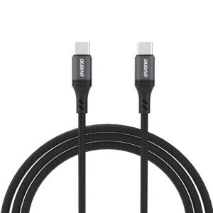 Dudao L3CC USB-C–USB-C 60 W fonott kábel, 1,2 m (fekete)