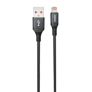 Dudao L3SL USB-A–Lightning kábel, 1,2 m, fonott, 30 W (fekete)