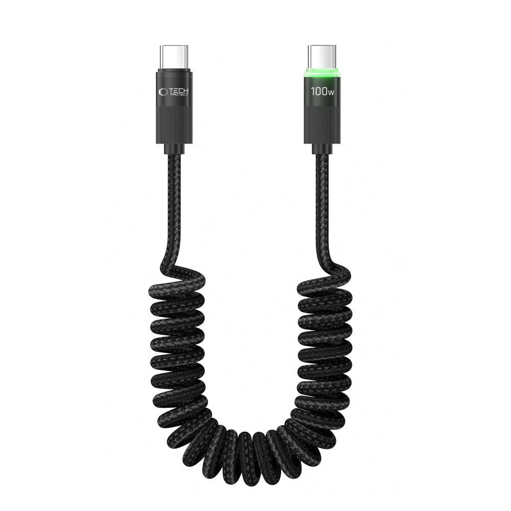 iTok webáruház - Tech-Protect Tech-Protect UB20T Ultraboost USB-C kábel PD 100 W/5 A, 180 cm (fekete) 1 Tech-Protect UB20T Ultraboost USB Type-C Cable PD100W/5A 180cm (fekete)