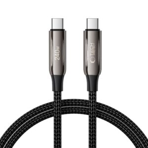 Tech-Protect UB10T Ultraboost USB-C PD240W/QC4.0 kábel, 100 cm (fekete)