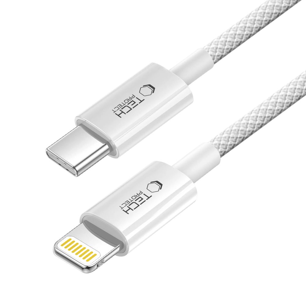 iTok webáruház - Tech-Protect Tech-Protect UltraBoost USB-C–Lightning kábel, 27 W, 100 cm (szürke) 2 Tech-Protect UltraBoost USB-C / Lightning PD27W/3A cable 100 cm (szürke)